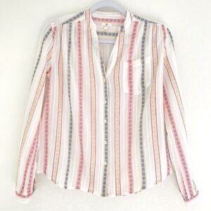 JOHNNY COTTON Embroidered Cotton Button Up Ranch Shirt